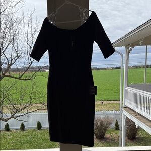 Lulu's Classic Black Long Sleeve Dress